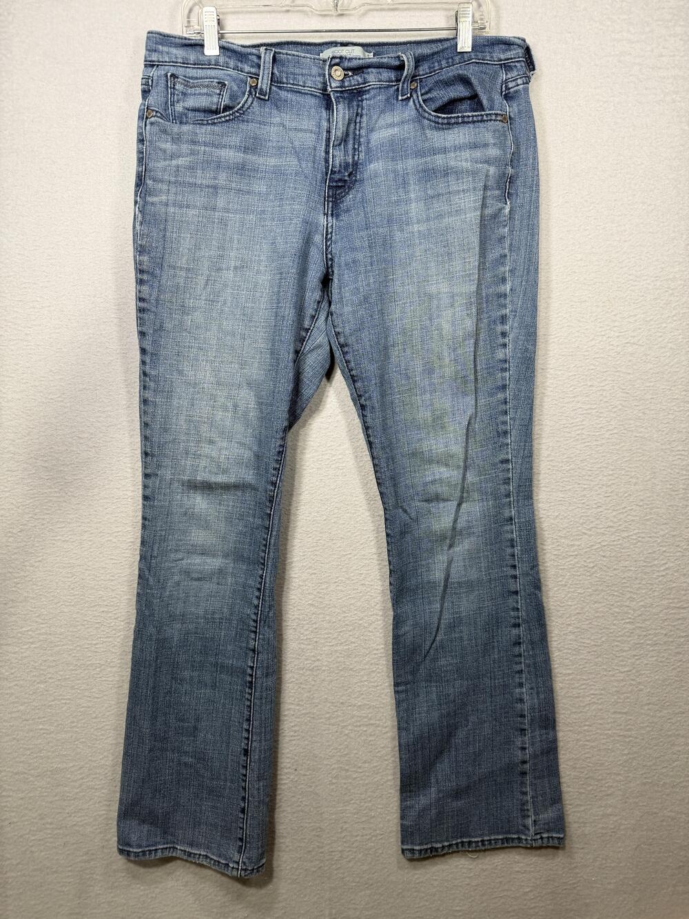 90s Levis 515 Jeans Womens 12 Blue Medium Wash Bootcut Stretch Denim Pant Casual